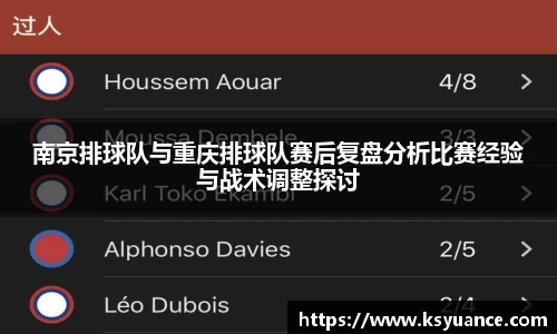 南京排球队与重庆排球队赛后复盘分析比赛经验与战术调整探讨